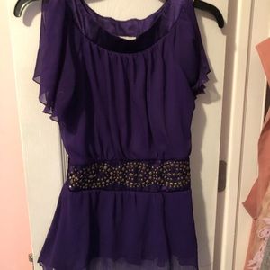 Royal purple blouse